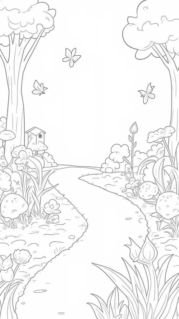 garden printable coloring pages